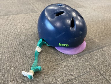 Used Bern Flip Visor Bike Helmet Navy Blue Xs S 11614-s000206373