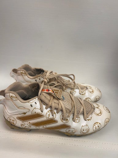 Used Adidas Adult Fb Cleats White And Gold Senior 9 11862-s000084691