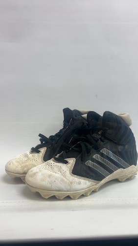 Used Adidas Jr Fb Cleats Black And White Junior 04.5 11862-s000084545