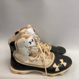 Used Under Armour Adult Fb Cleats Black And White Senior 12 11862-s000078169