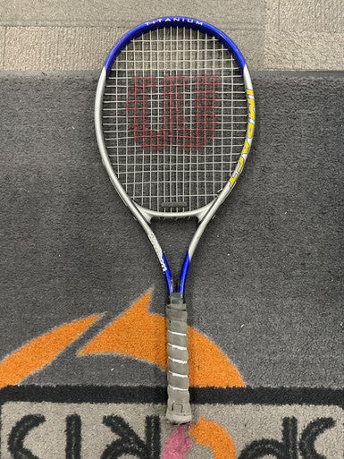 Used Wilson Impact Adult Tennis Racquet Grey 4 3 8" 11614-s000205704