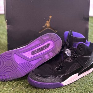 Nike Jordan Spizike Black Court Purple Basketball Shoes | Men's 11