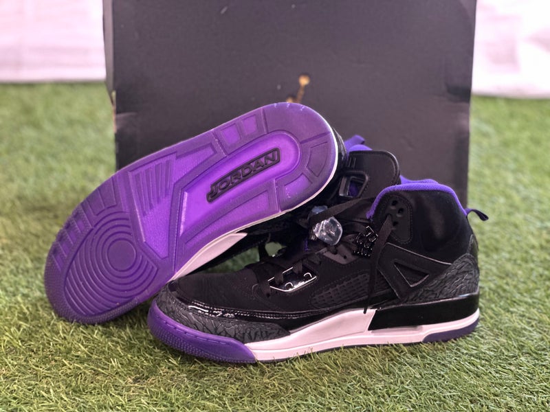 Nike Jordan Spizike Black Court Purple Basketball Shoes | Men's 11