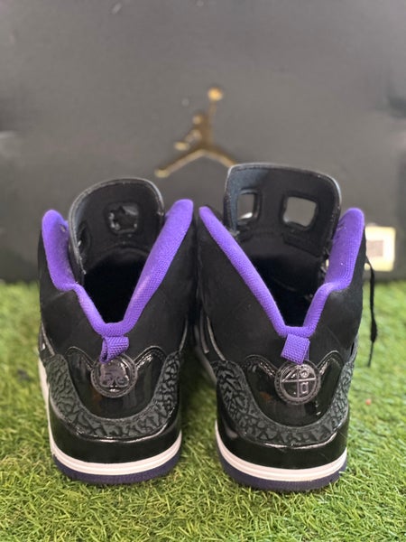 Nike Jordan Spizike Black Court Purple Basketball Shoes | Men's 11