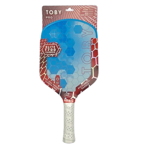 New TOBY PRO Pickleball Paddle White/Royal Blue/Red 4 1/4" 11730-S000063568