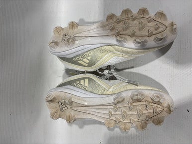 Used Adidas ADIADS BB/SB Cleats White Junior 02.5 11847-S000023755