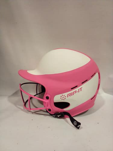 Used RIP-IT SOFTBALL HELMET Batting Helmet w/Mask Pink SM 11847-S000021137