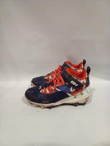Used Under Armour BH CLEATS BB/SB Cleats Navy Blue Youth 13.0 11847-S000021105