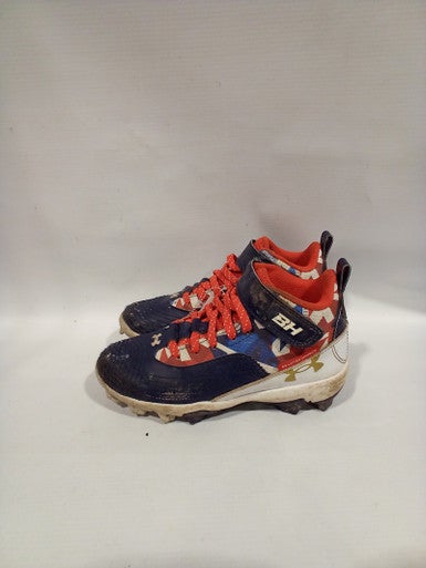 Used Under Armour BH CLEATS BB/SB Cleats Navy Blue Youth 13.0 11847-S000021105