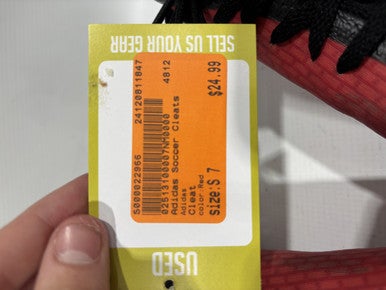 Used Adidas Soccer Cleats Red Senior 7 11847-S000022966