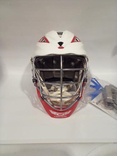 Used Cascade PRO-7 Lacrosse Helmet White LG 11847-S000021023