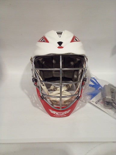 Used Cascade PRO-7 Lacrosse Helmet White LG 11847-S000021023
