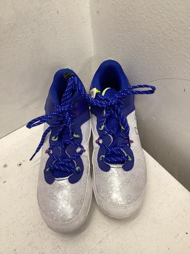 Used Under Armour BB/SB Cleats Navy Blue And Chrome Junior 05 11443-S000189659
