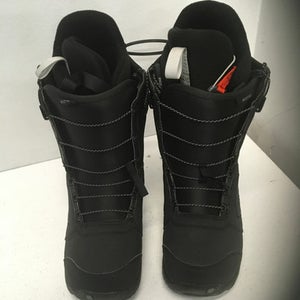 Used Burton MOTO Mens Snowboard Boots Black Senior 7 11443-S000188974