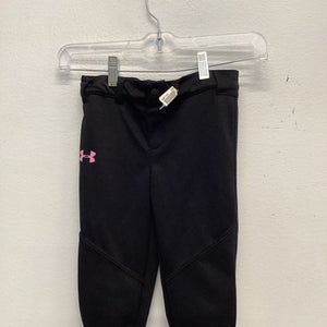 Used Under Armour BALL PANTS BB/SB Pant Girls Black Youth 11443-S000174143