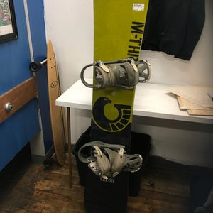Used M3 TALON Mens Board/Bindings Black And Green 155 cm 11443-S000190085