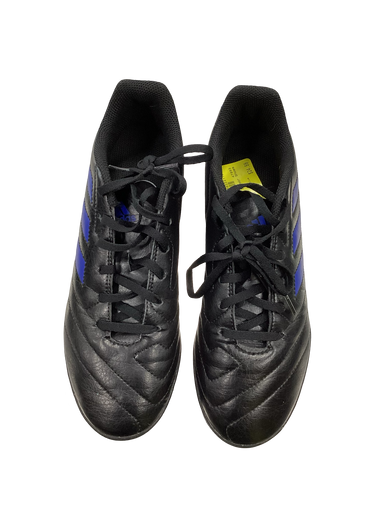 Used Adidas Soccer Indoor Shoes Black And Navy Blue Senior 8 11613-s000154291