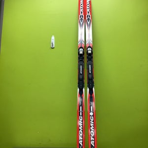 Used Atomic Densolite Core 140 Cm Boys' Cross Country Ski Combo
