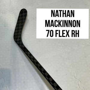 Senior(1x)Right MacKinnon 70 Flex PROBLACKSTOCK Toe Pattern Unbranded Pro Stock Hockey Sticks
