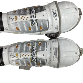 Used Reebok X HYPER Junior Shin Guards White 11" 11613-S000149191