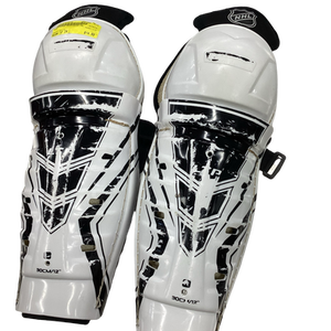 Used CCM LTP Junior Shin Guards White 12" 11613-S000153545