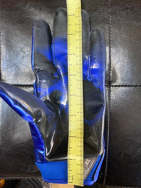 Nike blue football gloves lightly used size XL