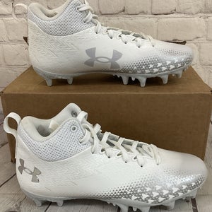 Under Armour 3026979-102 Spotlight Select 3 JR MC Football Cleats White US 4Y