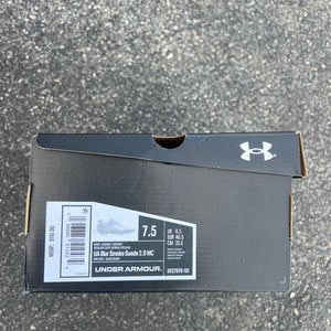 White Under Armour Low Blur 2.0 Cleats White Size 7.5