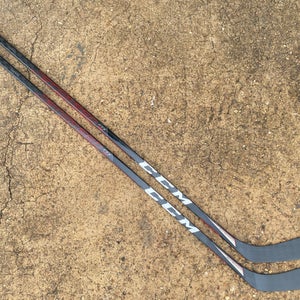 2 Pack CCM JetSpeed FT3 PRO Pro Stock Hockey Stick Grip 85 Flex Left Ovi 72661