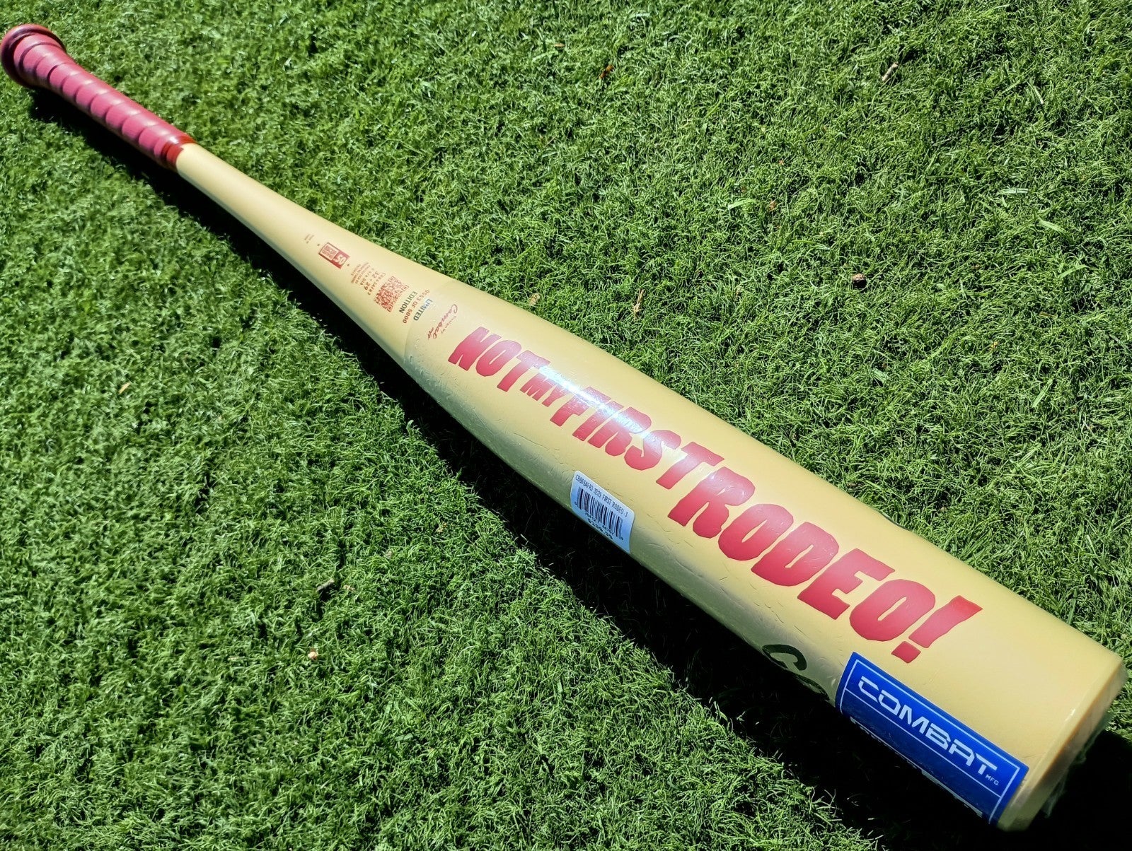 Batte De Baseball Combat Spec A1 Rodeo – 34" / 31 Oz – BBCOR – 2025 – Jaune NEUF