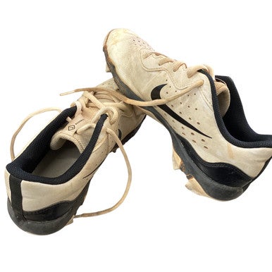 Used Nike DIAMOND BB/SB Cleats White Junior 04 11760-S000073256