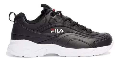 Fila Disarray 5CM00783-014 Sneakers Women's 8 Black Lace Up Athletic Shoes EF361