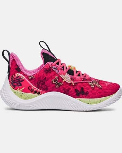 Under Armour Curry Flow 10 3026296-600 Youth Girl Dad GS Basketball Shoes EF76