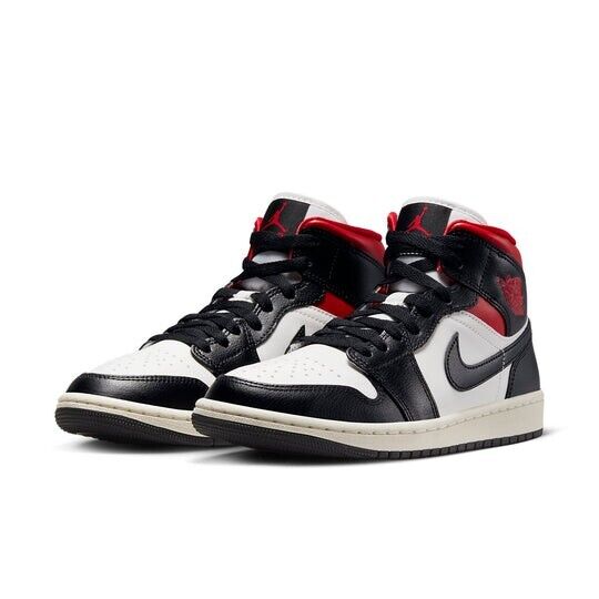 Nike Air Jordan 1 Mid BQ6472-061 Sneakers Women's Black Lifestyle Shoes EF342