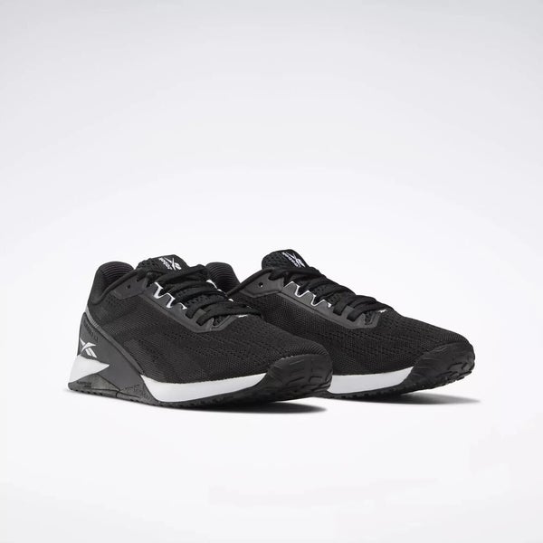 Reebok Nano X1 FZ5695 Sneakers Women's US 9.5 Black White Training Shoes EF239