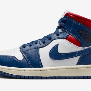 Air Jordan 1 Mid BQ6472-146 Sneaker Women's 11 Blue White Lifestyle Shoes EF16