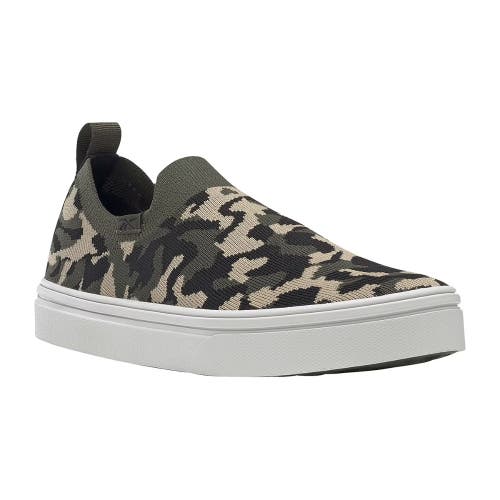 Reebok OnLux Sneaker Women's US 6 Green Camouflage Slip-On Walking Shoes EF112