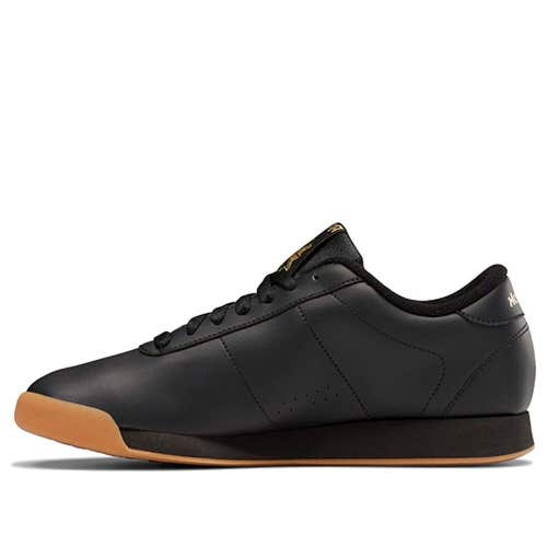 Reebok Princess BS8457 Sneakers Women's US 5 Black Leather Lifestyle Shoes EF370