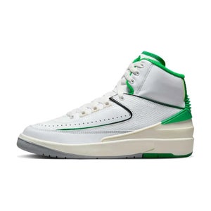 Air Jordan 2 Retro DQ8562-103 Sneaker Kids 6.5Y White Green Lifestyle Shoe EF110
