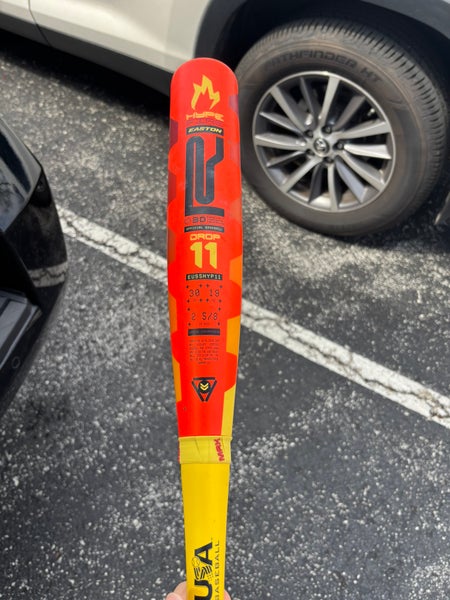 2025 Easton Hype Fire USABat Certified Bat (-11) Composite 19 oz 30" (Used)