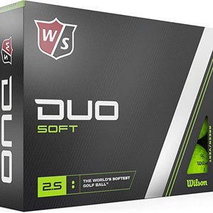 Wilson Staff Duo Soft Golf Balls (Green, 12pk) 2023 NEW