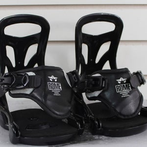 Rome Minishred Youth Snowboard Bindings Size XS 11C - 1K Mini Shred