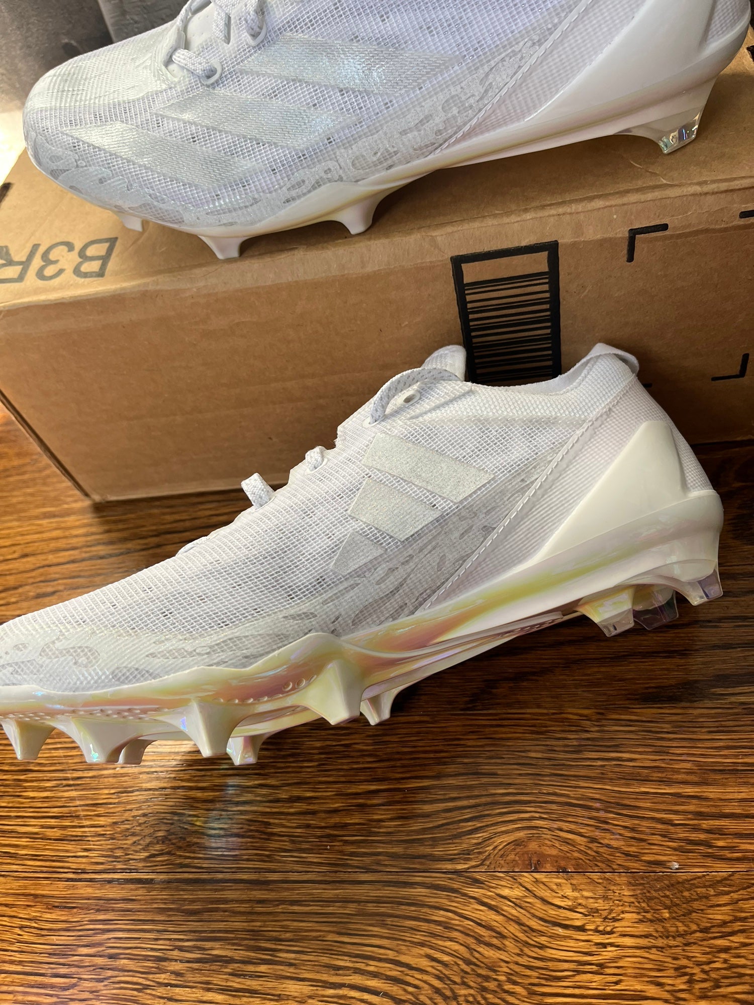 Adidas Adizero Electric Football Cleats White Royal Blue  display picture 1