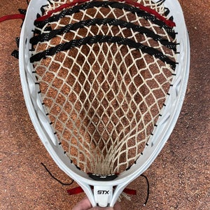 Used White STX Eclipse 2 Strung Goalie Head