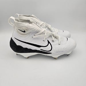 Nike Alpha Huarache NXT 'White Black' Baseball Cleats Mens Size 8