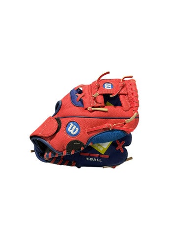 Used Wilson A200 TBALL GLOVE BB/SB Glove RH Throw Red 10" 11834-S000033275