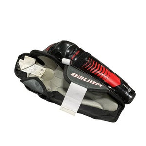 Used Bauer LIL SPORT Junior Shin Guards Black 12" 11834-S000033233