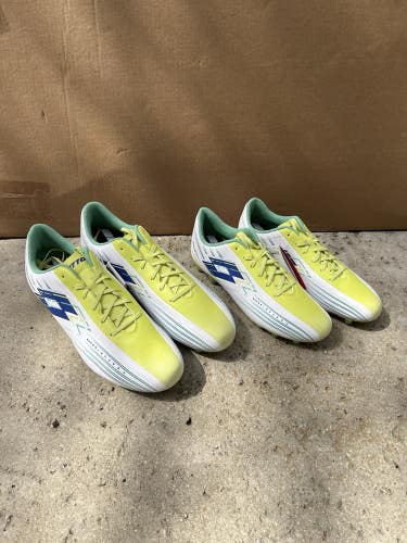 Lotto Solista 700 VIII FG Soccer Cleats - US Mens 13 - White / Green