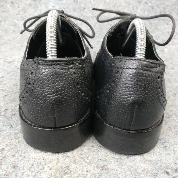 Florsheim Brogue Wingtip Oxfords Mens Size 8 Dress Shoes Black Leather Lace Up