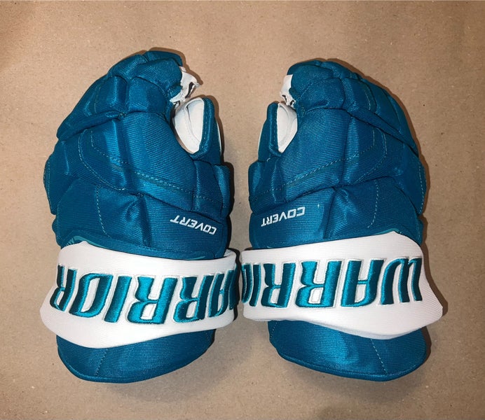 San Jose Sharks Teal Warrior Covert Gloves 13”